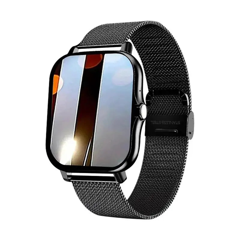 Smart Watch Android Bluetooth Call Fitness Tracker (Black)