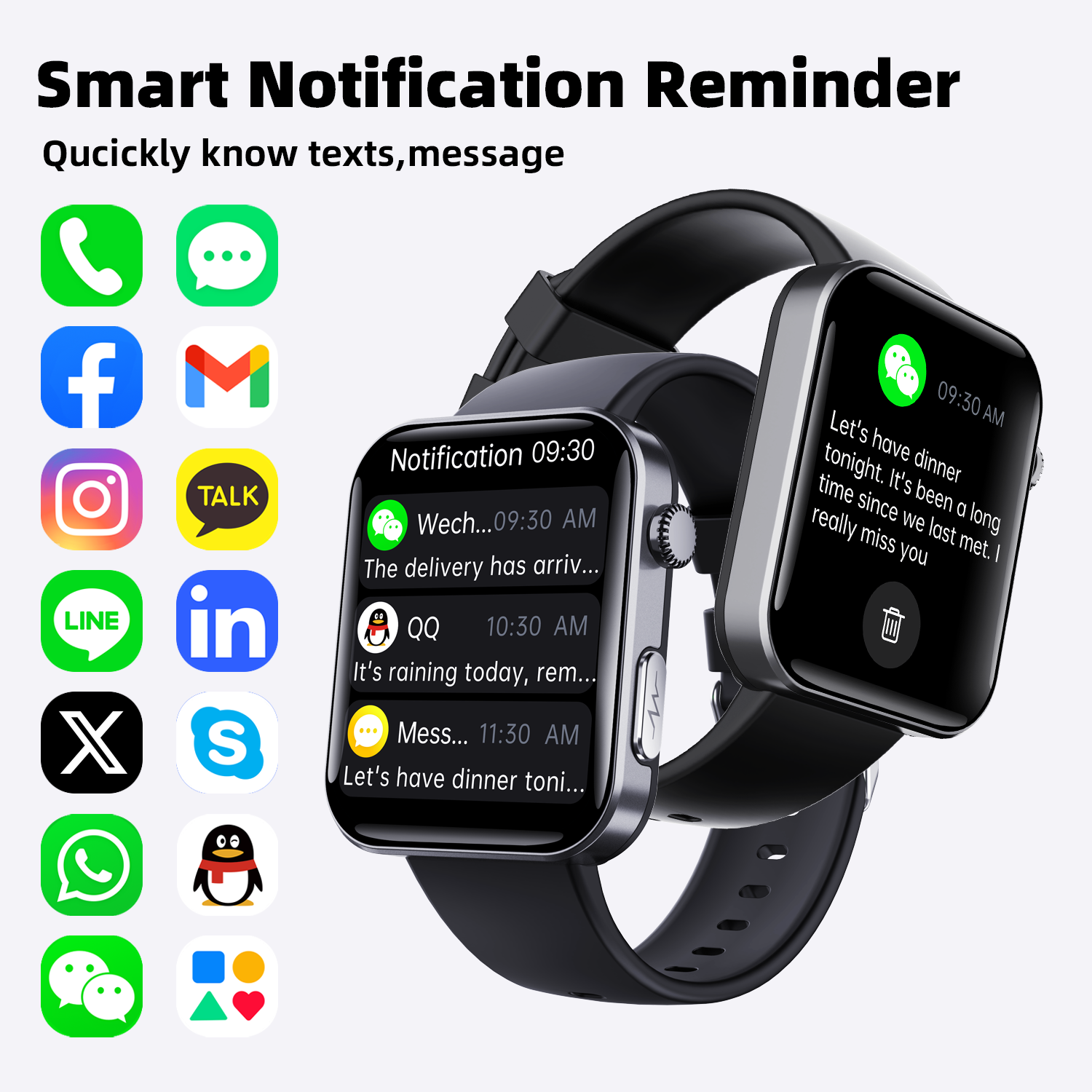 ECG smart watch with blood pressure monitor body temperature heart rate blood oxygen
