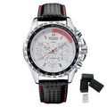 MEGIR Fashion Watches for Men Multifunction Sports Wristwatch Waterproof Quartz Watch Clock Leather Strap Relogio Masculino 1010