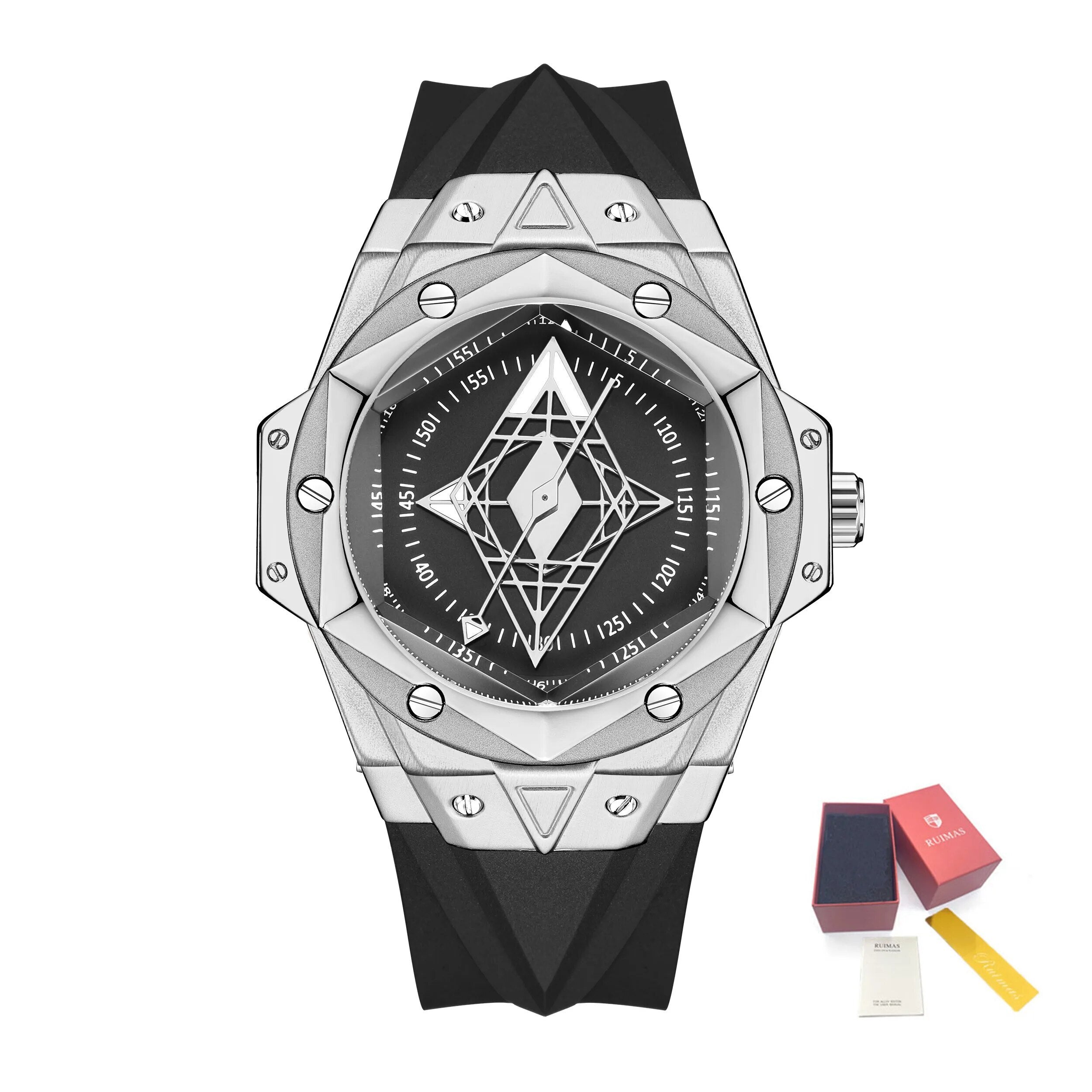 RUIMAS Brand Watches for Men Luxury Quartz Movement Sport Casual Wristwatches Unique Design Waterproof Clock Relogio Masculino 330