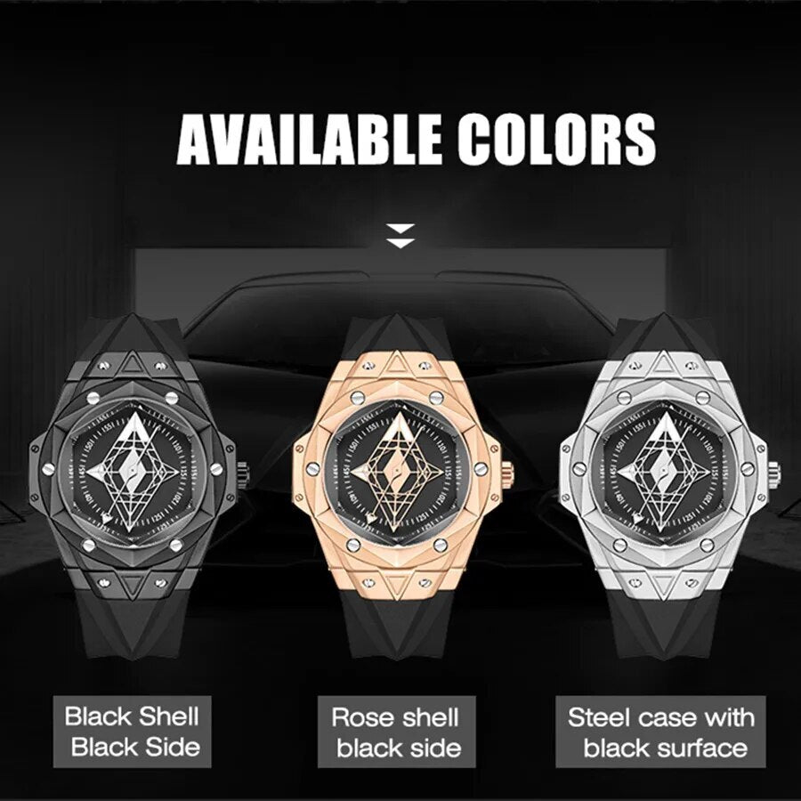 RUIMAS Brand Watches for Men Luxury Quartz Movement Sport Casual Wristwatches Unique Design Waterproof Clock Relogio Masculino 330