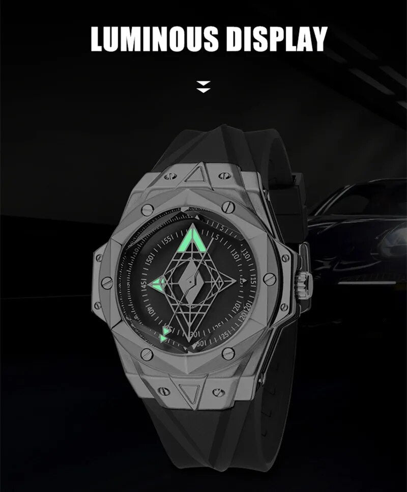 RUIMAS Brand Watches for Men Luxury Quartz Movement Sport Casual Wristwatches Unique Design Waterproof Clock Relogio Masculino 330