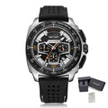 MEGIR Chronograph Men Sport Watches Fashion Silicone Strap Military Quartz Wristwatch Clock Relogio Masculino 2056