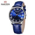 New NAKZEN Top Brand Luxury Fashion Mens Watches  Big Dia Stainless Steel Quartz Watch Men Sport Male Clock Relogio Masculino 4090