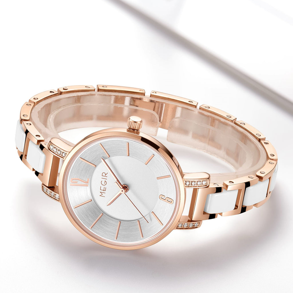 MEGIR Japan Quartz Watch for Women Fashion Brand Casual Wristwatch Clock Waterproof Sport Ladies Dress Wrist Watch Montres Femme 7016