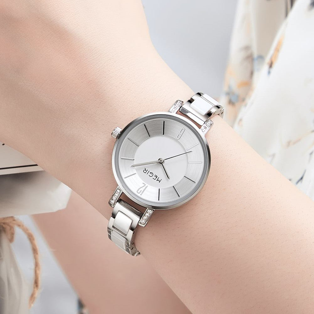 MEGIR Japan Quartz Watch for Women Fashion Brand Casual Wristwatch Clock Waterproof Sport Ladies Dress Wrist Watch Montres Femme 7016