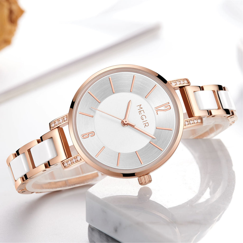 MEGIR Japan Quartz Watch for Women Fashion Brand Casual Wristwatch Clock Waterproof Sport Ladies Dress Wrist Watch Montres Femme 7016