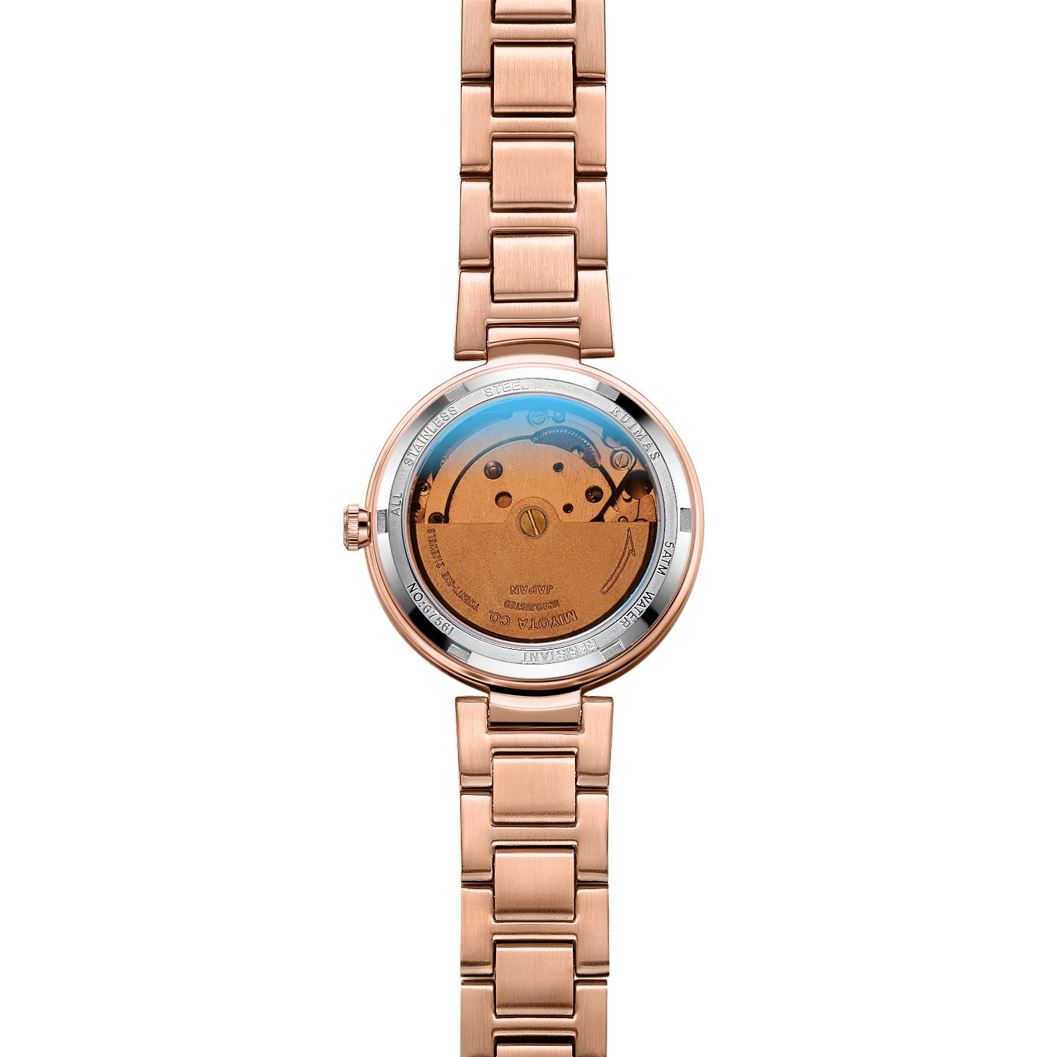 RUIMAS Women Automatic Mechanical Watch Steel Strap Ladies Business Wrist Watch Fashion Waterproof Date Clock Montre Femme 6756