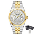 MEGIR Original Men Business Leisure Watches Stainless Steel Bracelet Quartz Wristwatch Waterproof Luminous Date Clock Reloj Hombre 1101