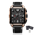 MEGIR Men Watch Top Brand Luxury Chronograph Quartz Watches Clock Waterproof Leather Strap Sport Military Wristwatch Relogio Masculino 2061